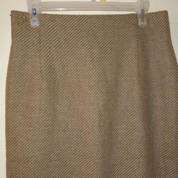 Lafayette 148 Size 8 Tweed Pencil Straight Skirt-Knee Length-Lined-Brown-Career - Picture 2 of 8